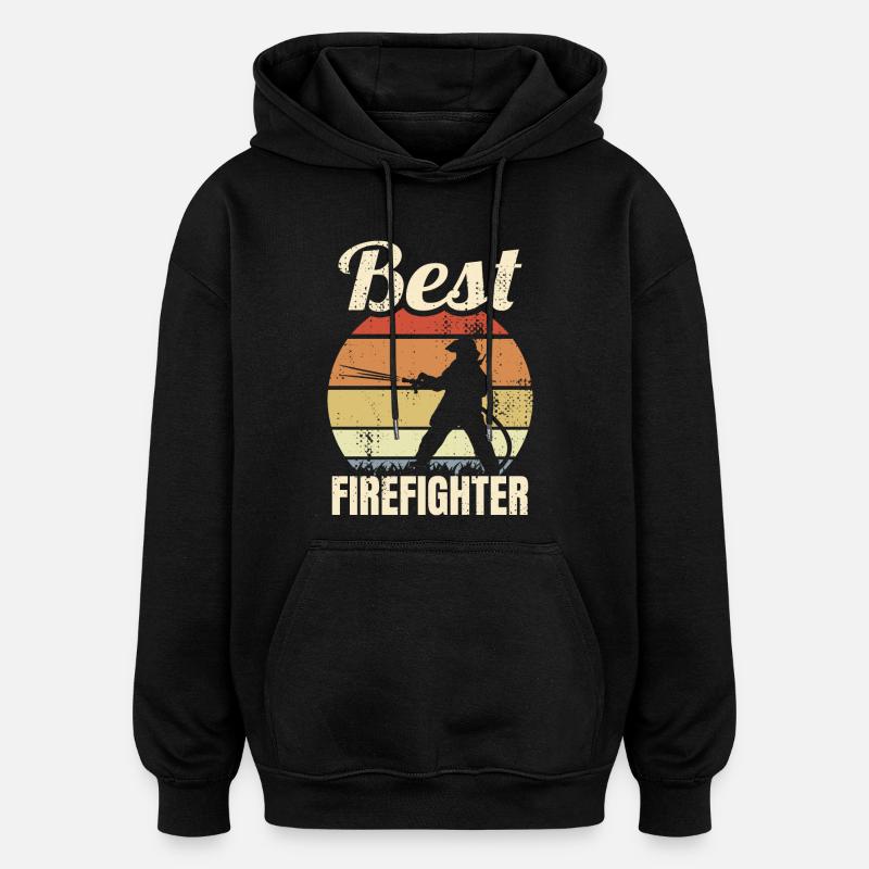 Toller Feuerwehrmann - Oversized Unisex Hoodie - Schwarz