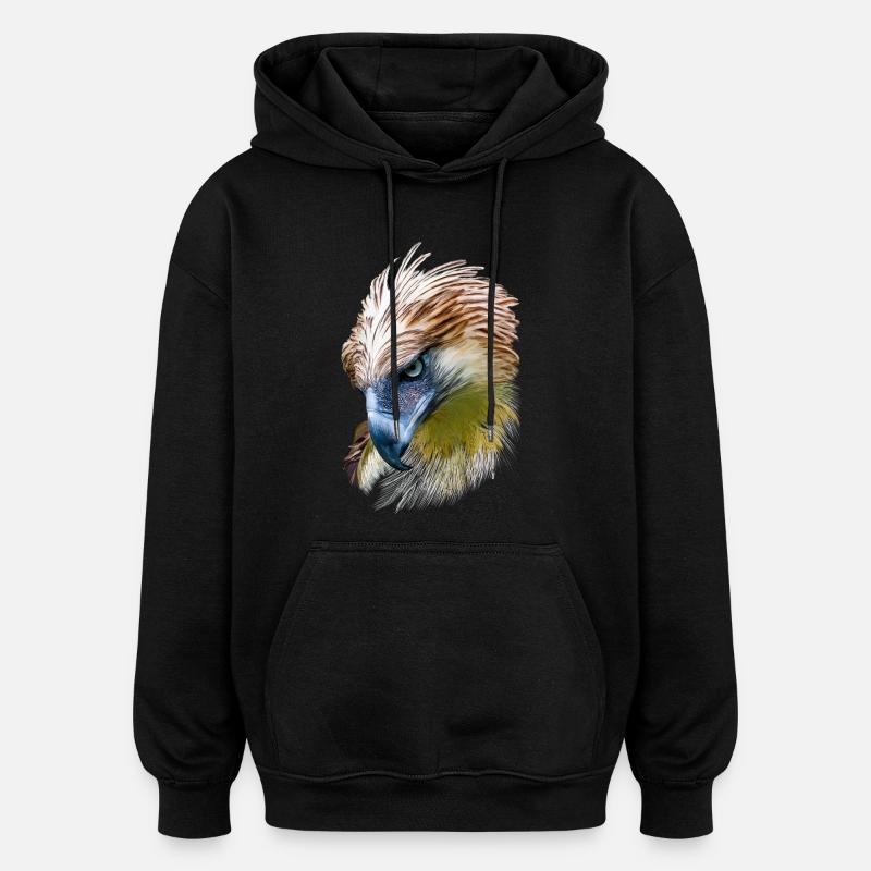 Eagle - Oversized Unisex Hoodie - black
