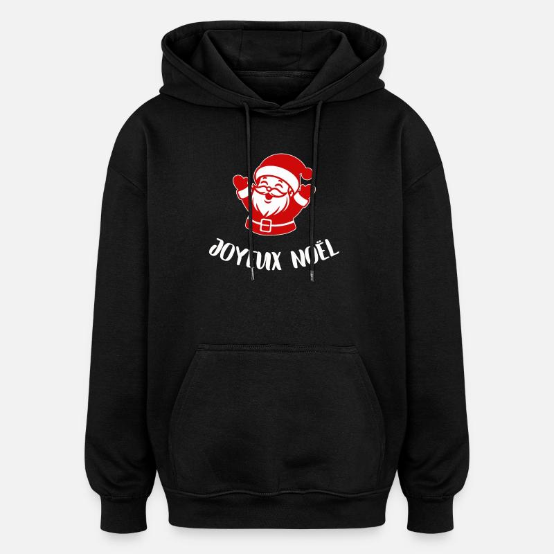 Frohe Weihnachten - Oversized Unisex Hoodie - Schwarz