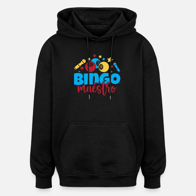 Jeu de bingo Maestro Bingo - Sweat à capuche oversize unisexe - noir