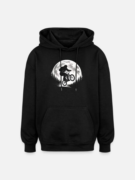 Bigfoot BMX Sprung - Oversized Unisex Hoodie - Schwarz