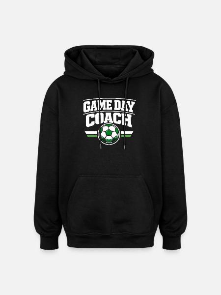 Fußballtraining Jugend-sport-trainer - Oversized Unisex Hoodie - Schwarz