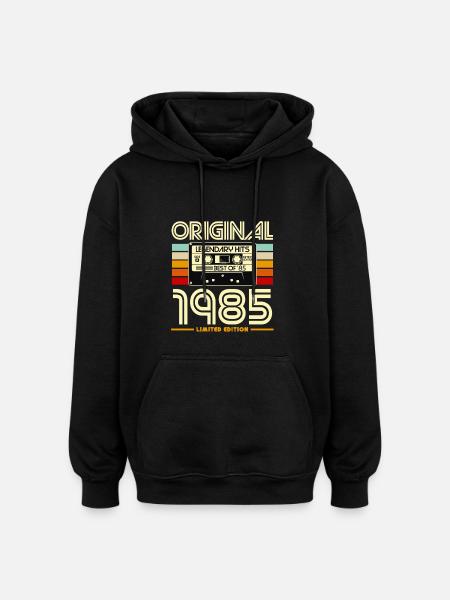 1985 Cassette Retro Legend Hits - Oversized Unisex Hoodie - black