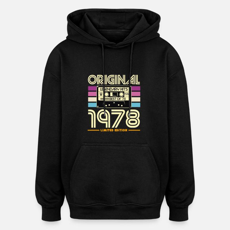Originale limitierte Edition von 1978 - Oversized Unisex Hoodie - Schwarz