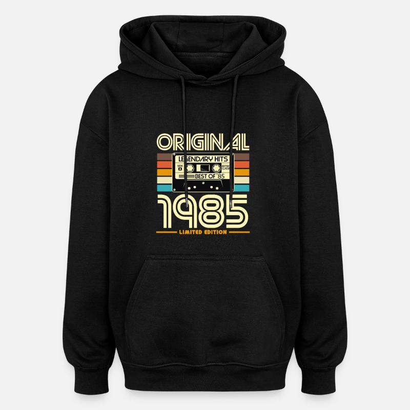 Originale limitierte Edition von 1985 - Oversized Unisex Hoodie - Schwarz
