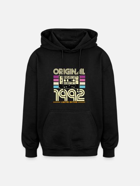 Original 1992 Edition Limitée Hits - Sweat à capuche oversize unisexe - noir