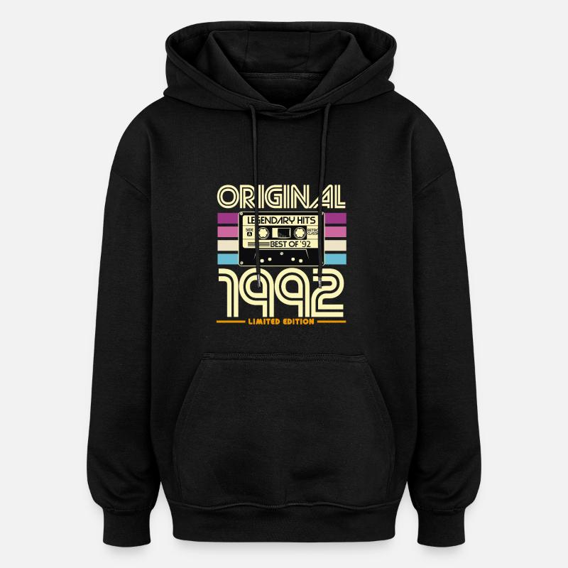 Original 1992 Edition Limitée Hits - Sweat à capuche oversize unisexe - noir