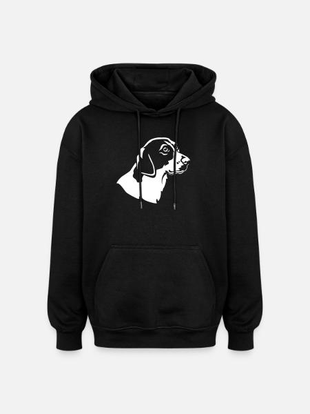 Harrier Head "Black Edition" - Oversized Unisex Hoodie - black