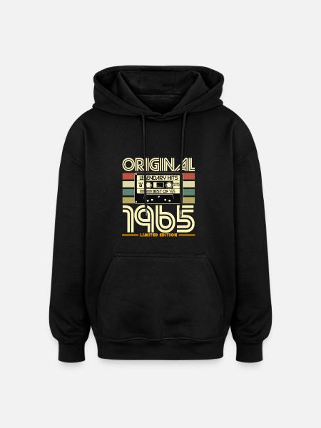 Original 1965 Hits Cassette Edition - Oversized Unisex Hoodie - black