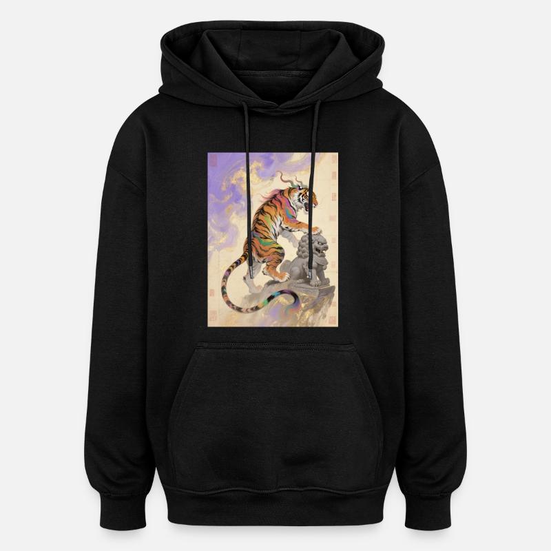 La Course Céleste : Zouwu – Élan Sacré - Sweat à capuche oversize unisexe - noir