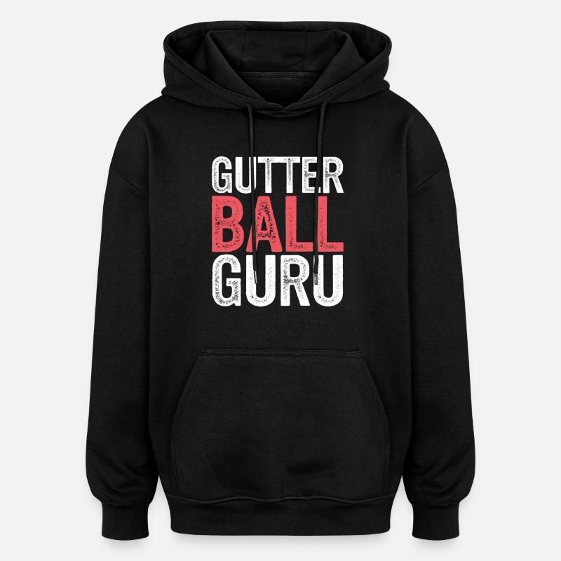 Gutter Ball Guru 9 - Oversized Unisex Hoodie - Schwarz
