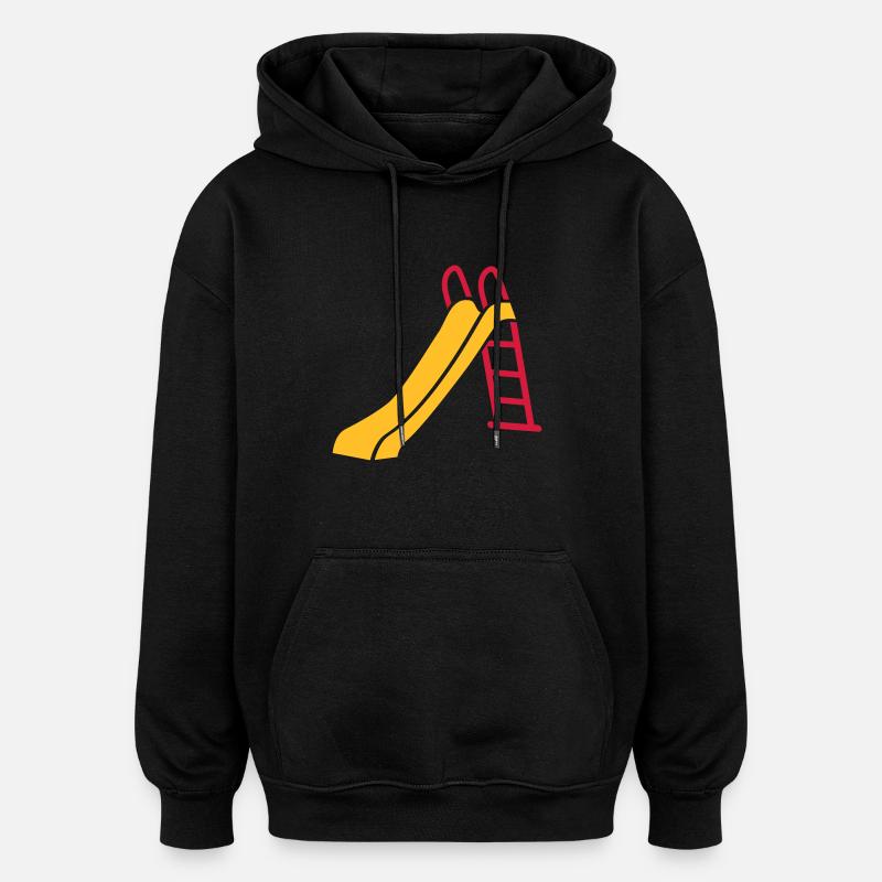 Toboggan - Sweat à capuche oversize unisexe - noir