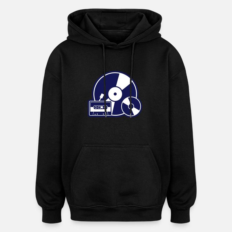 Musik Evolution - Oversized Unisex Hoodie - Schwarz