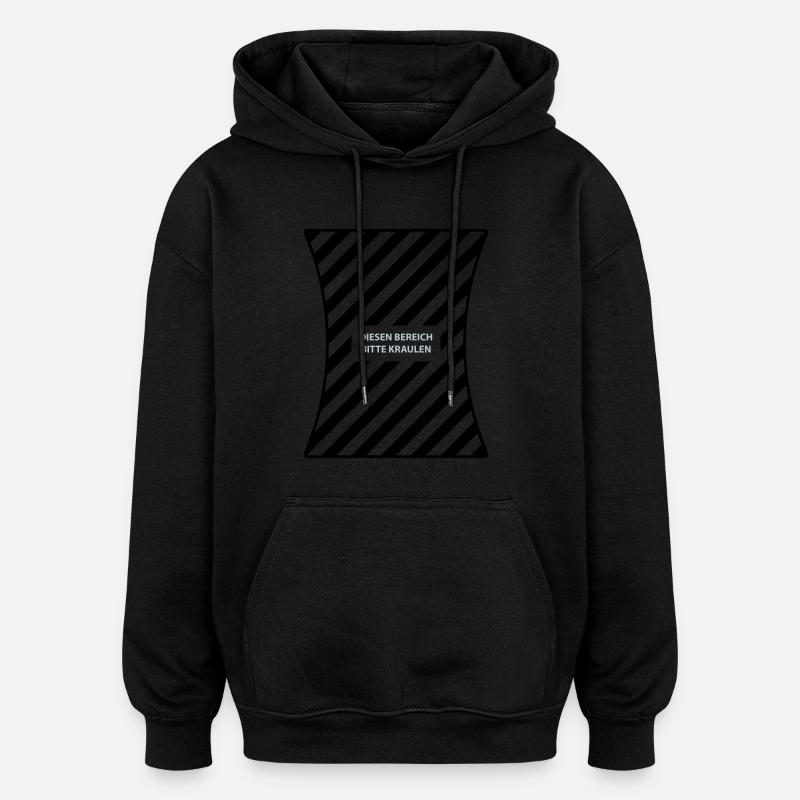 Please crawl - Oversized Unisex Hoodie - black