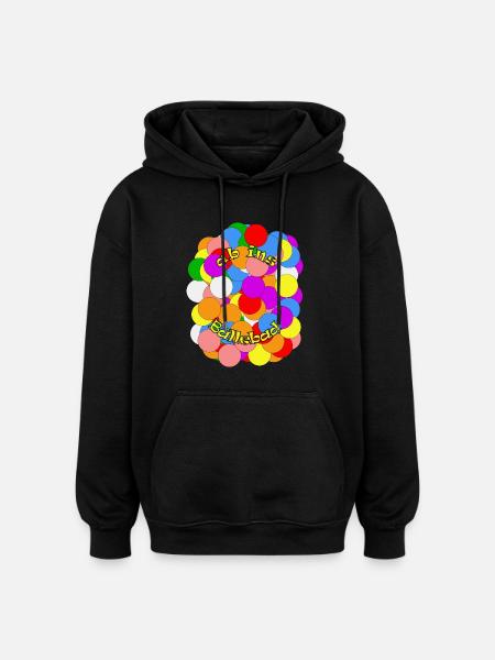 ab ins Bällebad - Oversized Unisex Hoodie - Schwarz