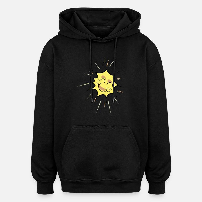 Journées ensoleillées - Sweat à capuche oversize unisexe - noir