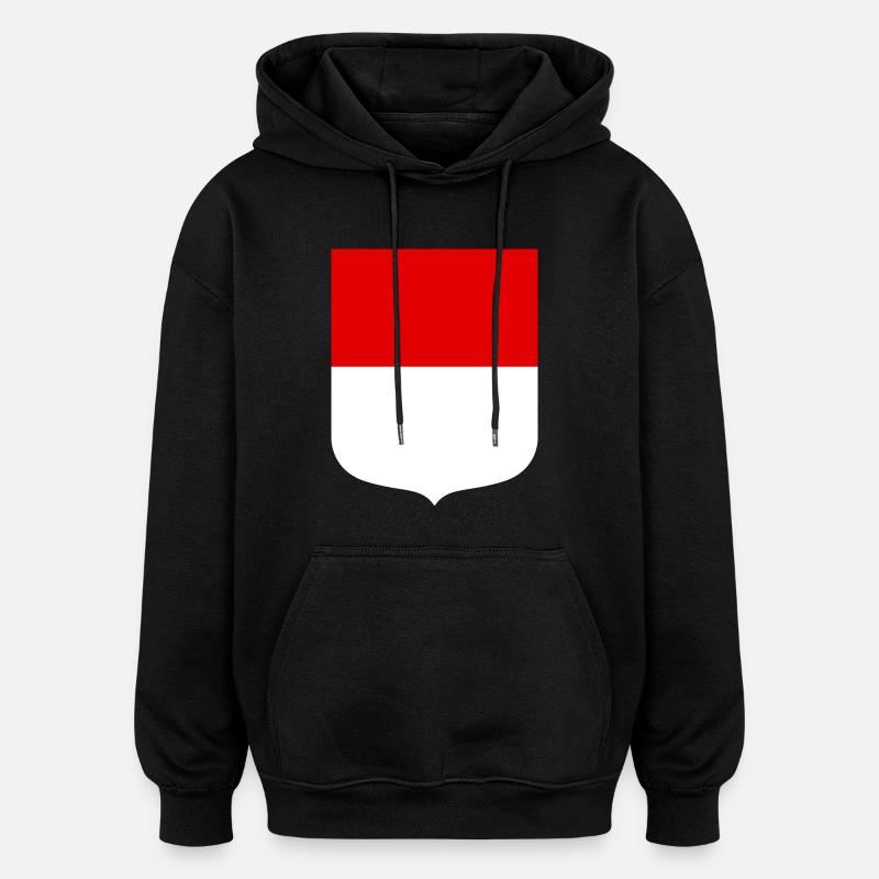 Hesse - Sweat à capuche oversize unisexe - noir