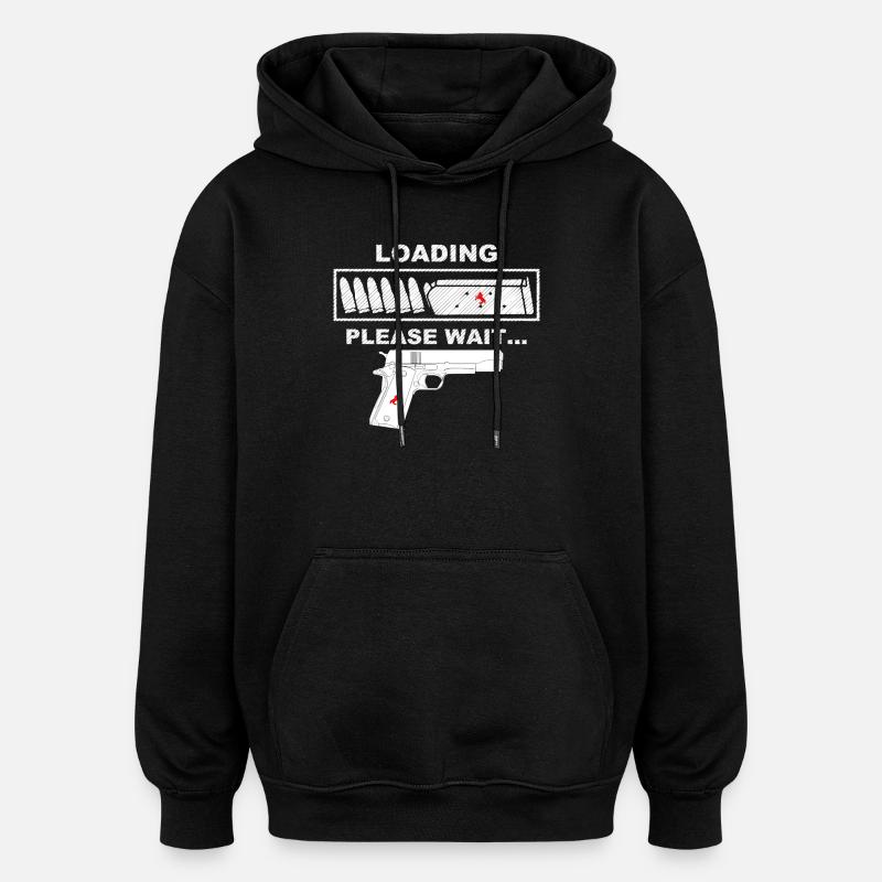 Propriétaire d’armes, 9mm - Sweat à capuche oversize unisexe - noir