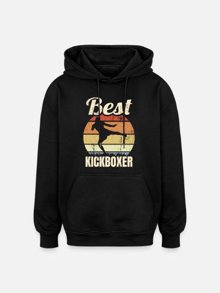 Best Kickboxer - Oversized Unisex Hoodie - black