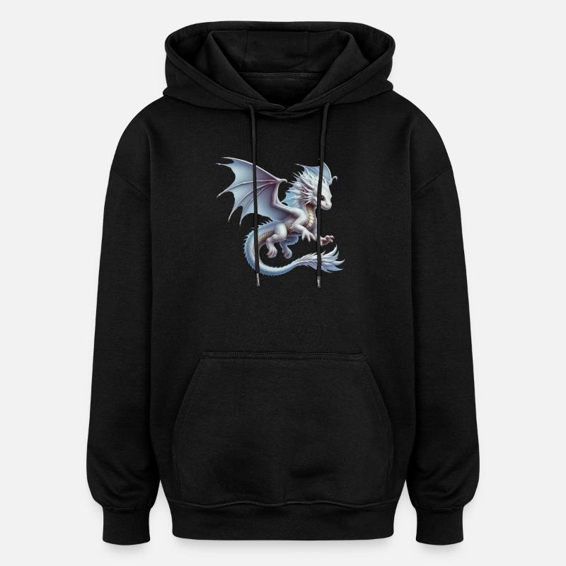 Dragon - Oversized Unisex Hoodie - black