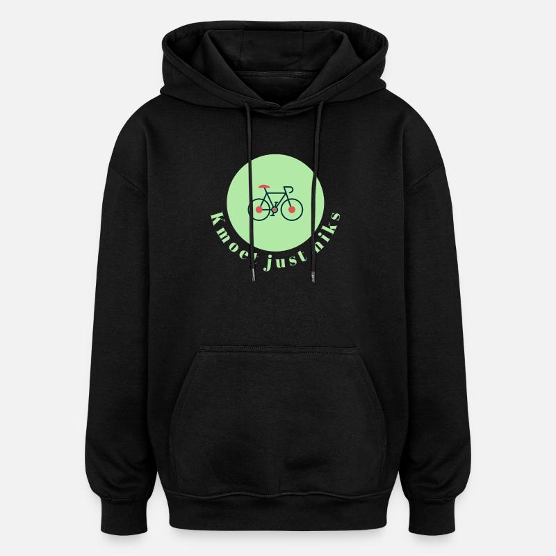 Kmoet just nothing, Dialecte anversois Chemises - Sweat à capuche oversize unisexe - noir
