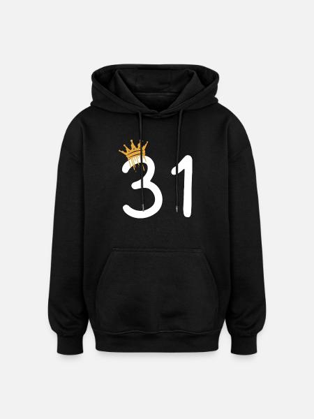 31 - Oversized Unisex Hoodie - black