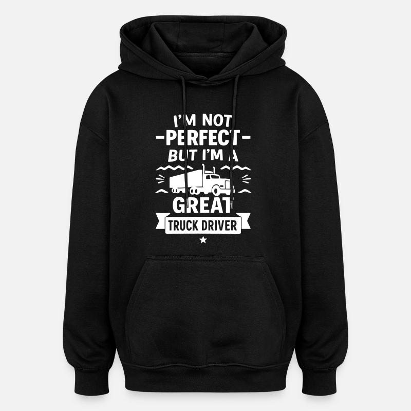 Super Truck Driver Trucker - Sweat à capuche oversize unisexe - noir