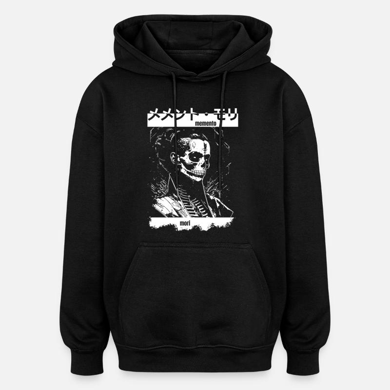 Memento Mori Squelette - Sweat à capuche oversize unisexe - noir