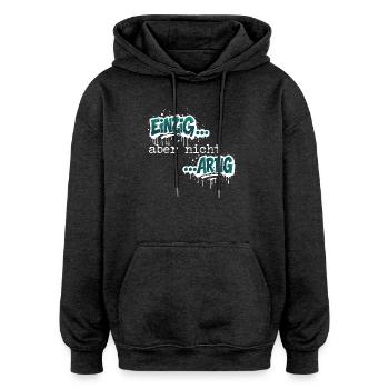 Einzig aber nicht ARTIG - Oversized Unisex Hoodie - Anthrazit - Vorne - Noah (186cm)