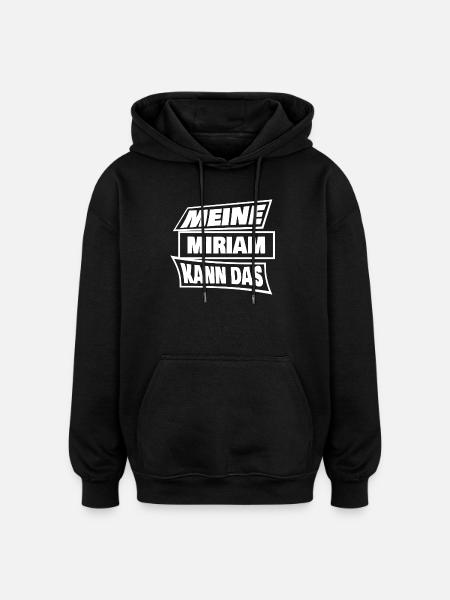 Miriam Miriam - Oversized Unisex Hoodie - black