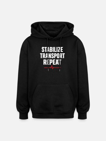 Intensivpflegesanitäter Advanced Emt Als Identity - Oversized Unisex Hoodie - Schwarz
