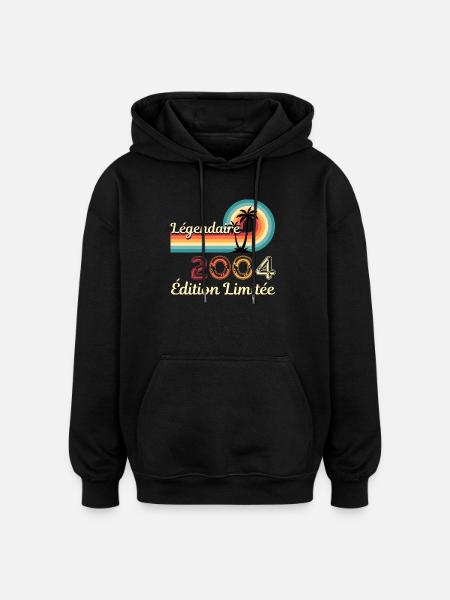 Legendary 2004, limitierte Edition - Oversized Unisex Hoodie - Schwarz