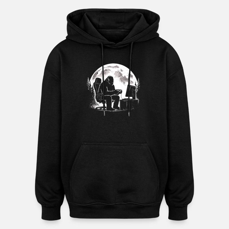 Bigfoot Gamer - Oversized luvtröja unisex - svart