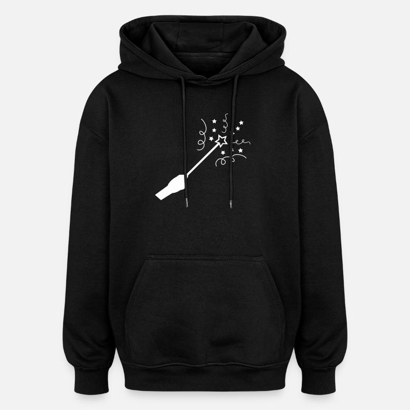 Star Magic Wand - Oversized Unisex Hoodie - black