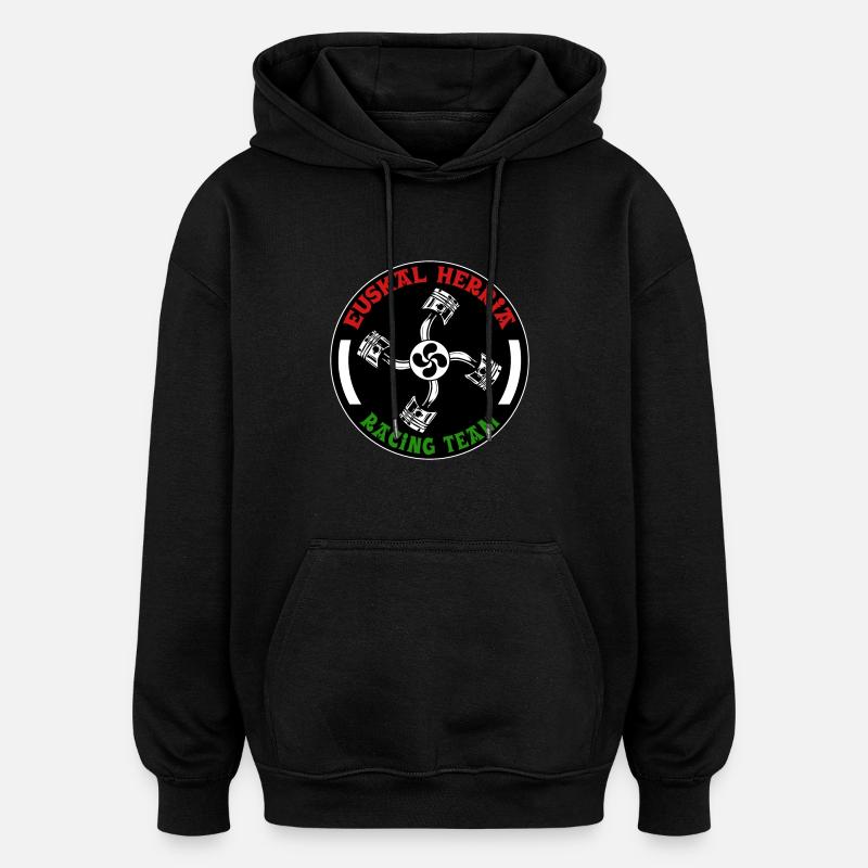 Basque racing team 1 - Sweat à capuche oversize unisexe - noir