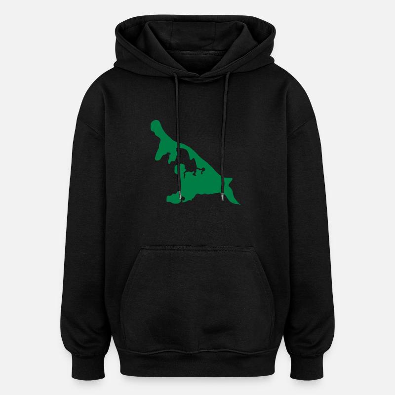 Usedom - Oversized Unisex Hoodie - black