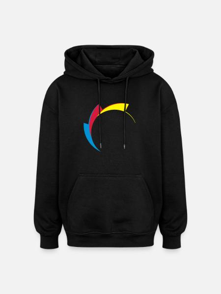 SHK Logo Zahn - Oversized Unisex Hoodie - Schwarz