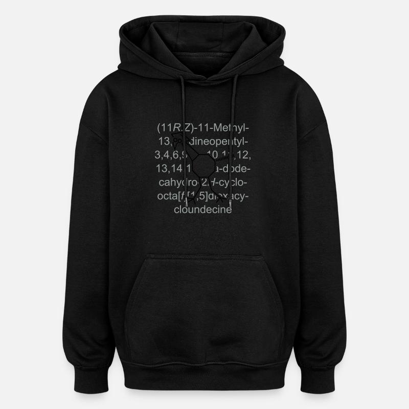 Bigbird - oiseaux - chimie - Sweat à capuche oversize unisexe - noir