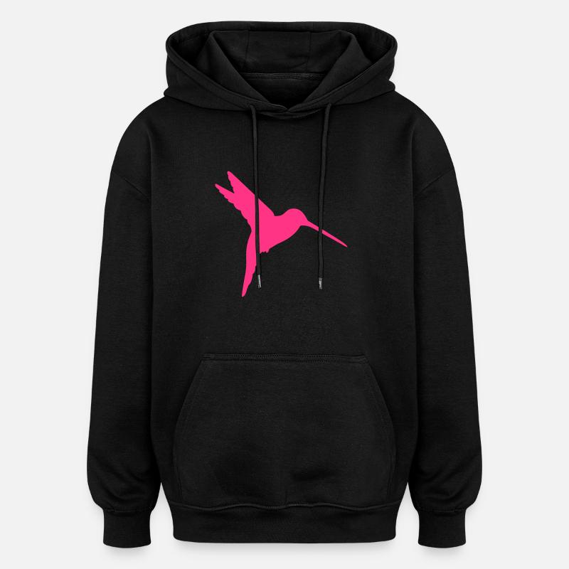 Colibri - Sweat à capuche oversize unisexe - noir