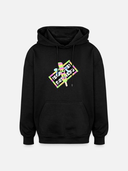business ice - Oversized Unisex Hoodie - Schwarz
