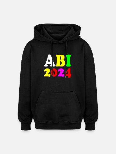 Abi 2024 - Oversized Unisex Hoodie - Schwarz