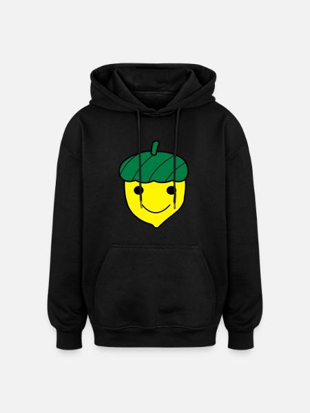 Blije Eikel - Oversized Unisex Hoodie - Schwarz