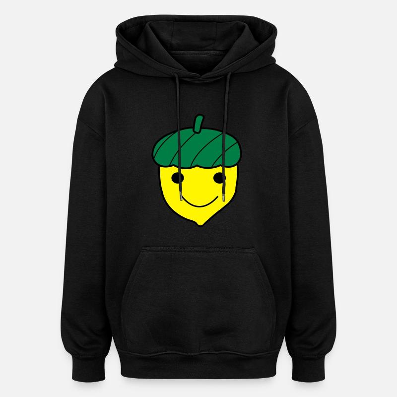 Blije Eikel - Oversized Unisex Hoodie - Schwarz