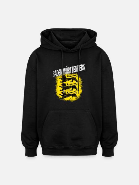 Baden-Württemberg - Oversized Unisex Hoodie - Schwarz