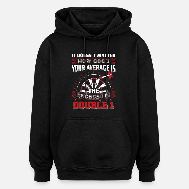 DART doesnt - Sweat à capuche oversize unisexe - noir