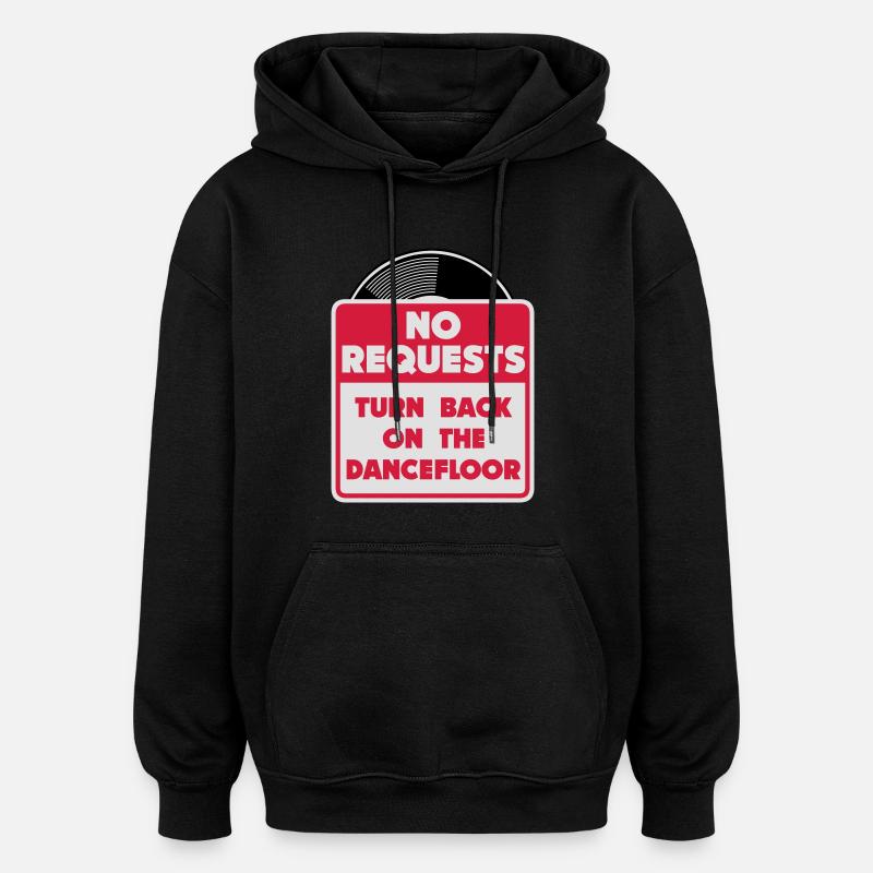 no_requests_03 - Sweat à capuche oversize unisexe - noir