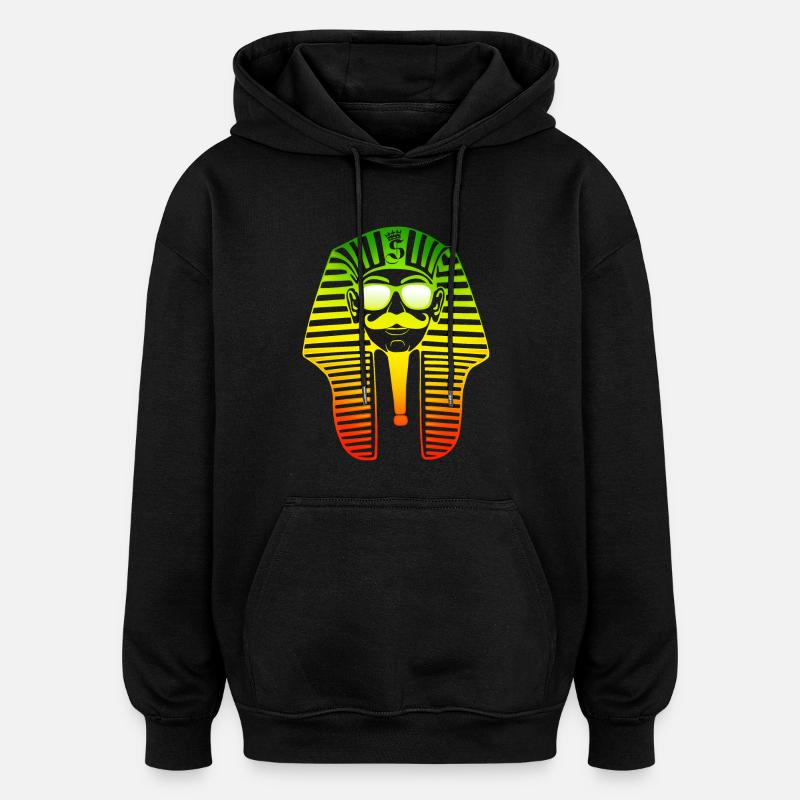 Pharaon Swagg Rasta - Oversized Unisex Hoodie - black