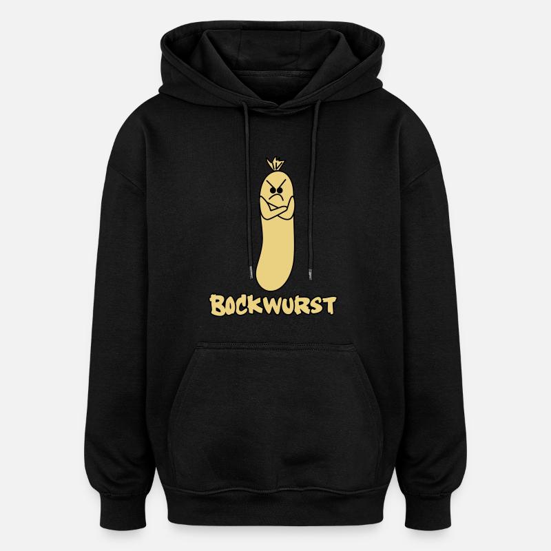 bockwurst - Oversized Unisex Hoodie - Schwarz