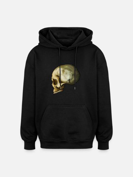 Skull 2 - Oversized Unisex Hoodie - black