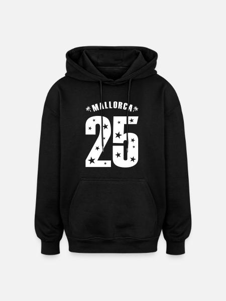 Mallorca 25 shirt 2025 - Oversized Unisex Hoodie - black